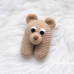 Crochet Pattern PDF Download Bear Crochet Pattern, Bear Baby Toy, Bear Baby Rattle image 1