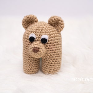 Crochet Pattern PDF Download Bear Crochet Pattern, Bear Baby Toy, Bear Baby Rattle image 5