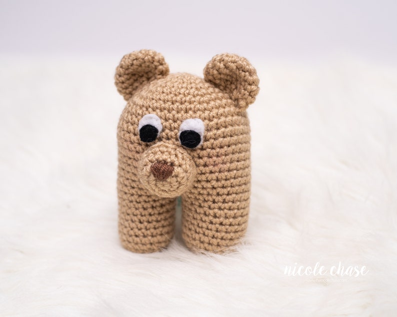 Crochet Pattern PDF Download Bear Crochet Pattern, Bear Baby Toy, Bear Baby Rattle image 5