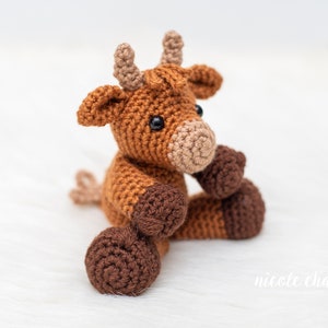 Crochet Pattern PDF Download | Crochet Highland Cow, Amigurumi Highland Cow Crochet Pattern