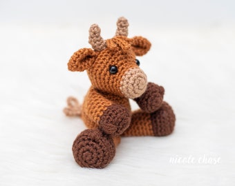 Virkmönster PDF-nedladdning | Virkad höglandsko, Amigurumi höglandsko virkmönster