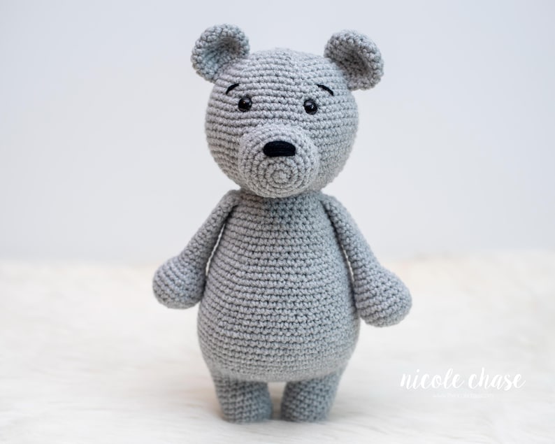 Crochet Pattern PDF Download | Teddy Bear Crochet Pattern, Bear Amigurumi Crochet Pattern, Nearly No Sew Amigurumi, Easy Crochet Pattern image 1