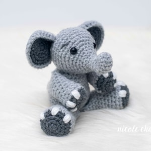 Crochet Pattern PDF Download | Elephant Crochet Pattern, Amigurumi Elephant, Crochet Elephant