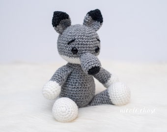 Crochet Pattern PDF Download | Wolf Crochet Pattern, Fox Crochet Pattern, Wolf Amigurumi, Beginner Crochet Pattern