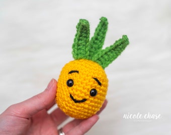 Download do padrão de crochê em PDF | Padrão de crochê de abacaxi, Amigurumi de abacaxi, Padrão de crochê para iniciantes