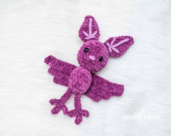 Crochet Pattern PDF Download | Bat Amigurumi, Bat Crochet Pattern, Halloween Crochet, Crochet for Halloween, Spooky