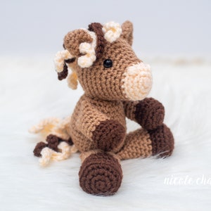 Crochet Pattern PDF Download | Horse Crochet Pattern, Small Horse Pony Crochet Pattern, Farm Animal, Horse Amigurumi, Hailey the Horse