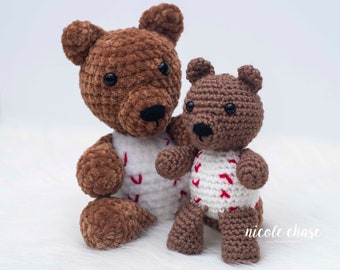 Crochet Pattern PDF Download | Baseball Teddy Bear Crochet Pattern, Amigurumi Baseball, Bear Amigurumi