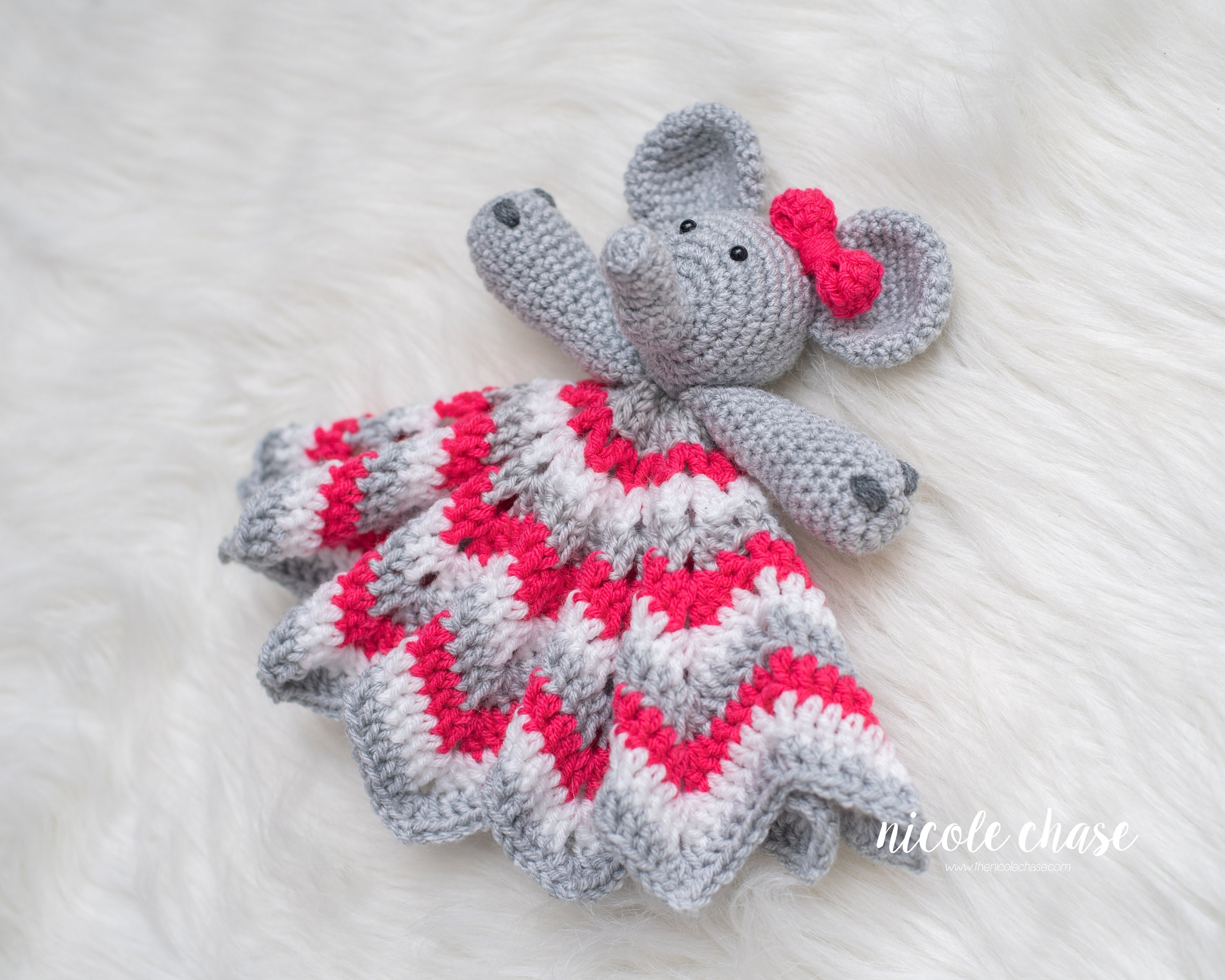 Crochet Pattern PDF Download Elephant Lovey Crochet Pattern - Etsy
