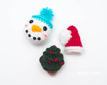 Crochet Pattern PDF Download | Christmas Ornaments, Holiday Ornaments, Garland, Car Charms