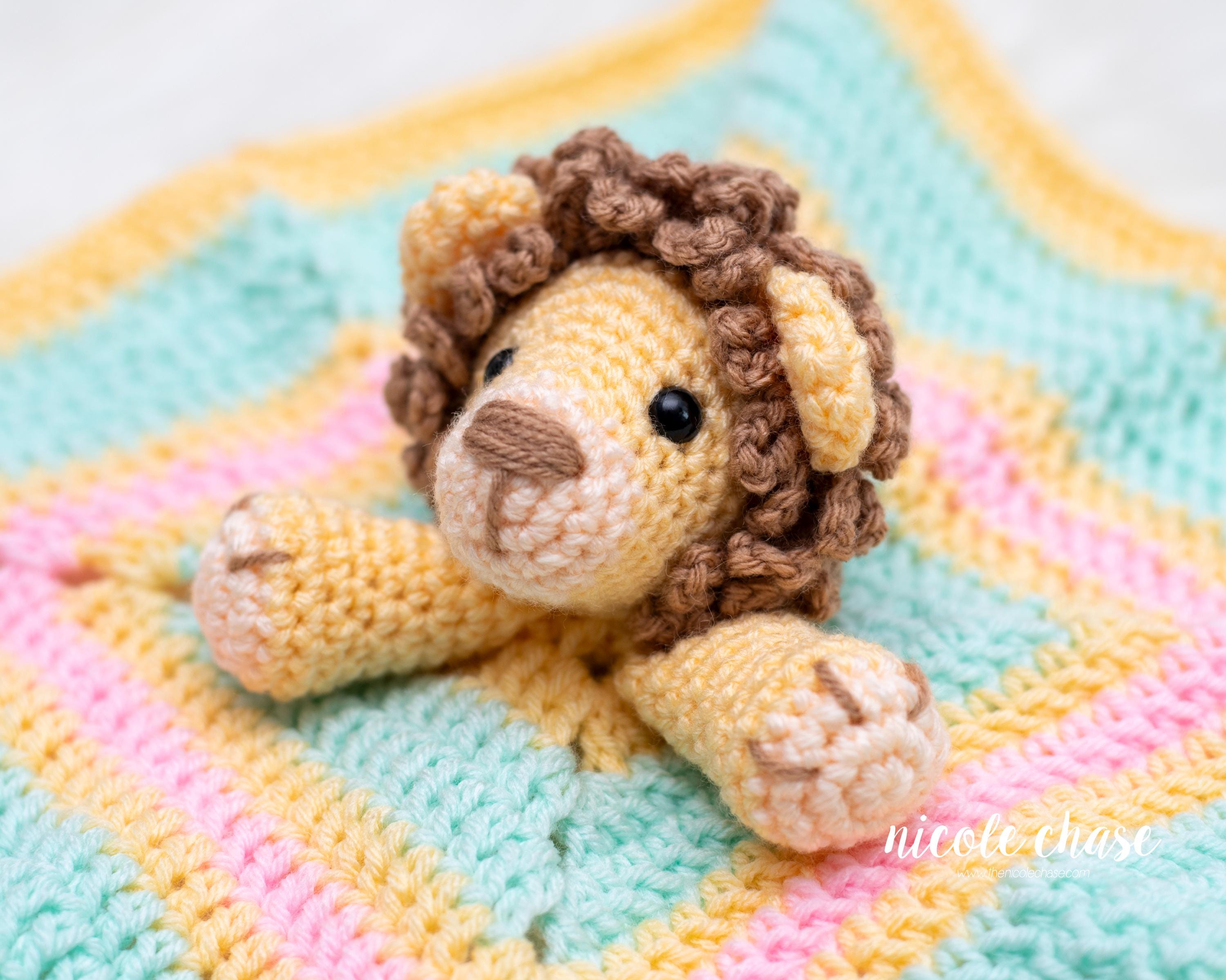 39 Lion Crochet Patterns to Stitch for Nurseries, Gifts, and Safari-Inspired Decor 31 Download Lion Lovey Security Blanket