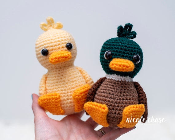 Crochet Pattern PDF Download | Duck Crochet Pattern, Amigurumi Duck, Mallard, Pekin