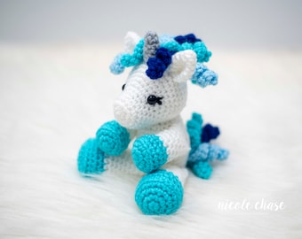 Crochet Pattern PDF Download | Unicorn Crochet Pattern Toy, Crochet Unicorn Pattern, Unicorn Amigurumi, Baby Unicorn Crochet Pattern