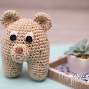 Crochet Pattern PDF Download Bear Crochet Pattern, Bear Baby Toy, Bear Baby Rattle image 3