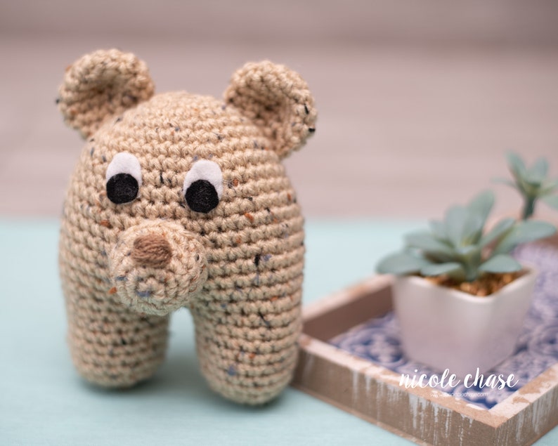 Crochet Pattern PDF Download Bear Crochet Pattern, Bear Baby Toy, Bear Baby Rattle image 3