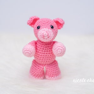 Crochet Pattern PDF Download Pig Crochet Pattern, Small Pig Crochet Pattern, Farm Animal, Pig Amigurumi, Presley the Pig image 4