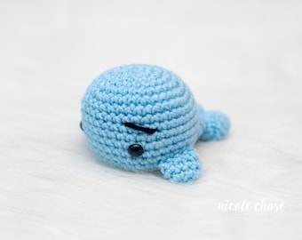 Crochet Pattern PDF Download | Small Whale Crochet Pattern, Mini Whale Amigurumi, Under the Sea Crochet Pattern