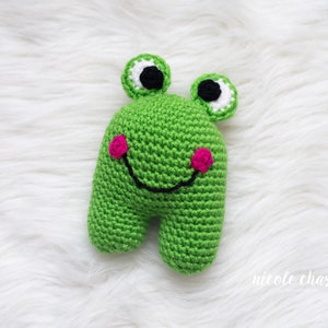 Crochet Pattern PDF Download | Frog Crochet Pattern, Frog Amigurumi Crochet Pattern, Frog Baby Toy, Frog Stuffed Animal Pattern