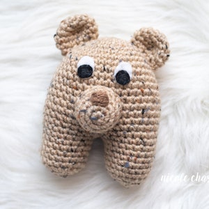 Crochet Pattern PDF Download Bear Crochet Pattern, Bear Baby Toy, Bear Baby Rattle image 4