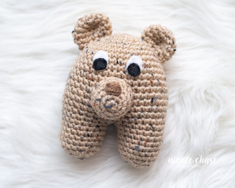 Crochet Pattern PDF Download Bear Crochet Pattern, Bear Baby Toy, Bear Baby Rattle image 4