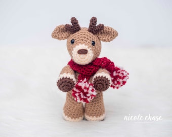 Crochet Pattern PDF Download | Reindeer Crochet Pattern, Amigurumi Deer Crochet Pattern, Reindeer Amigurumi Pattern, Christmas Amigurumi