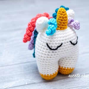 Crochet Pattern PDF Download | Unicorn Crochet Pattern, Unicorn Amigurumi Crochet Pattern, Unicorn Baby Toy, Unicorn Stuffed Animal Pattern