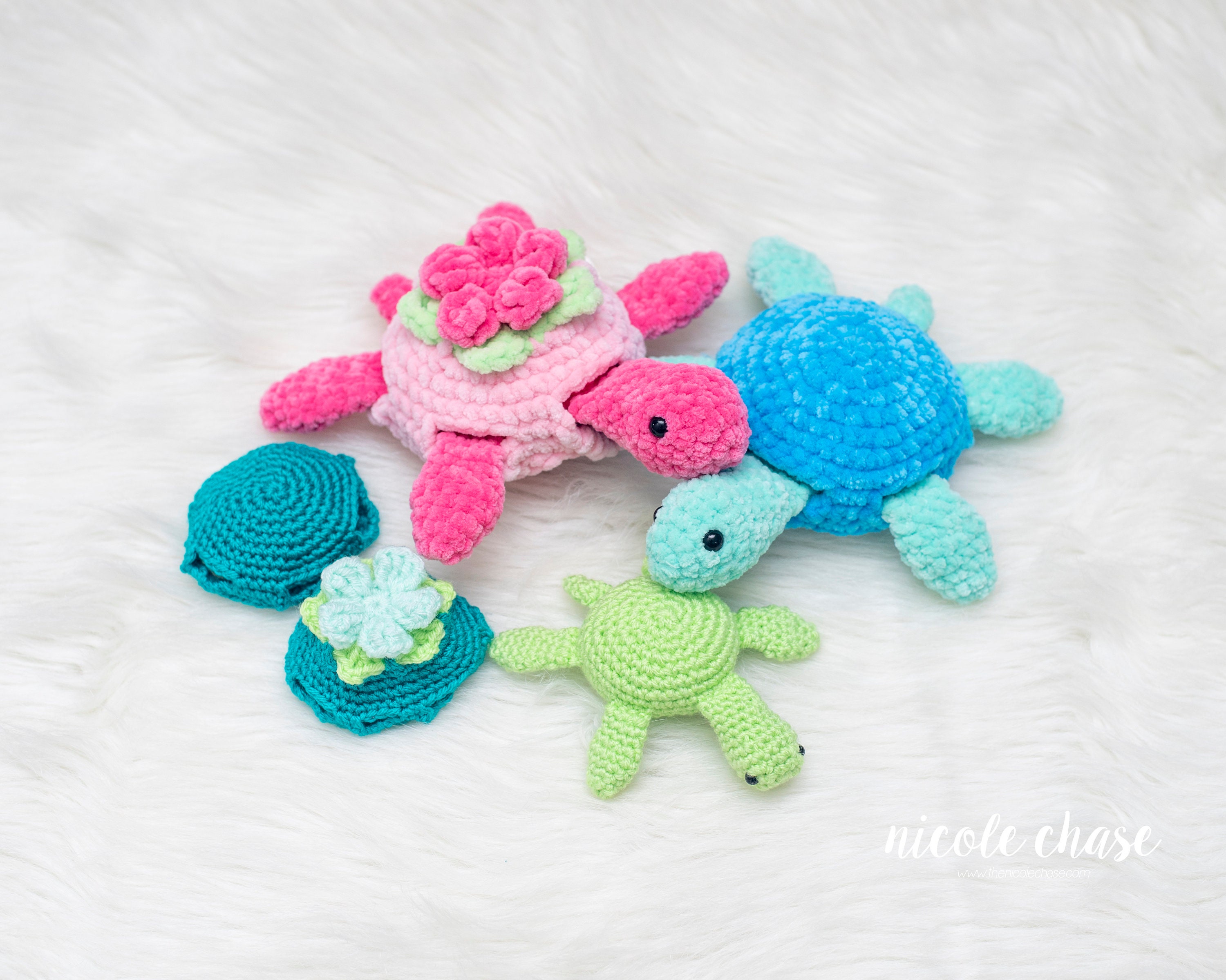 Crochet Pattern PDF Download | No Sew Amigurumi Turtle, Sea Turtle ...