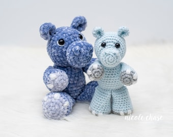 Crochet Pattern PDF Download | Hippo Crochet Pattern, Amigurumi Hippo, Crochet Hippopotamus