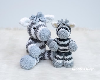 Crochet Pattern PDF Download | Zebra Crochet Pattern, Crochet Zebra Pattern, Amigurumi Zebra