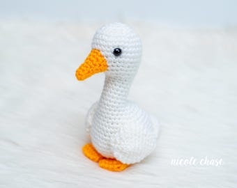 PDF-download haakpatroon | Gehaakt ganspatroon, amigurumi-gans, Silly Goose