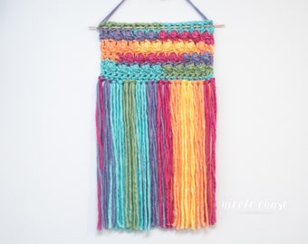 Crochet Pattern PDF Download | Fringe Wall Hanging Crochet Pattern, Textured Wall Decor, Home Decoration