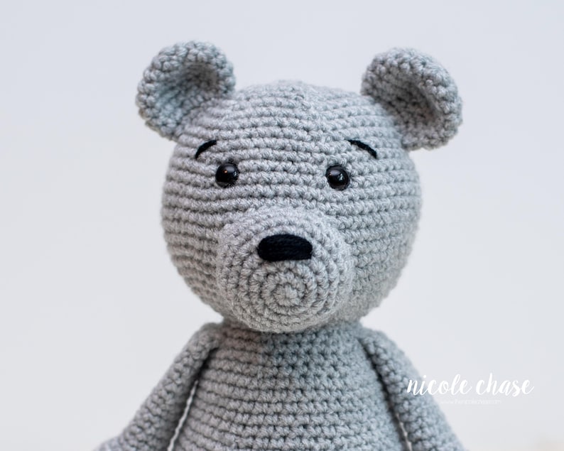 Crochet Pattern PDF Download | Teddy Bear Crochet Pattern, Bear Amigurumi Crochet Pattern, Nearly No Sew Amigurumi, Easy Crochet Pattern image 2