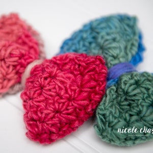 Häkelanleitung PDF | Crochet Haarschleife Muster, Haarschleife für Mädchen, Mädchen-Accessoires, süße Sternen-Haarschleife