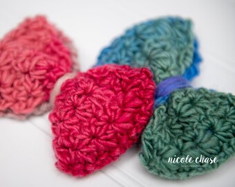 Crochet Pattern PDF Download | Crochet Hair Bow Pattern, Bow for Girls, Girls Accessories, Sweet Stars Hair Bow