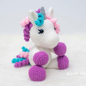 Crochet Pattern PDF Download | Unicorn Crochet Pattern, Amigurumi Unicorn Crochet Pattern, Unicorn Amigurumi Pattern, Beginner Amigurumi