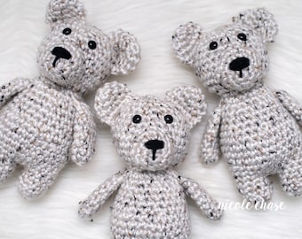 Modèle au crochet à télécharger au format PDF | Patron au crochet ours, ours en peluche presque sans couture, fil pour couverture