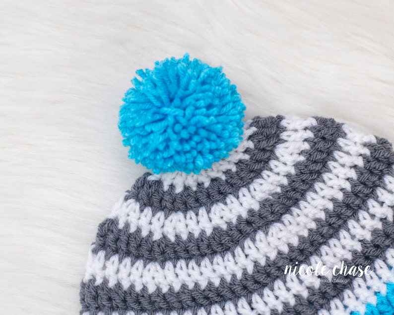 Crochet Pattern PDF Download Earflap Hat Pattern, Crochet Hat Pattern for Boys, for Toddlers, for Kids image 4