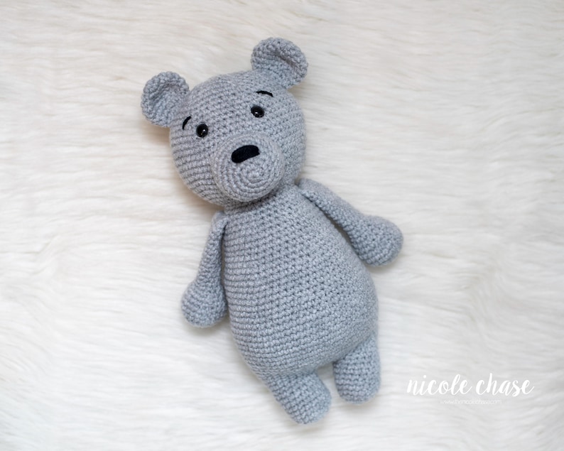 Crochet Pattern PDF Download | Teddy Bear Crochet Pattern, Bear Amigurumi Crochet Pattern, Nearly No Sew Amigurumi, Easy Crochet Pattern image 3