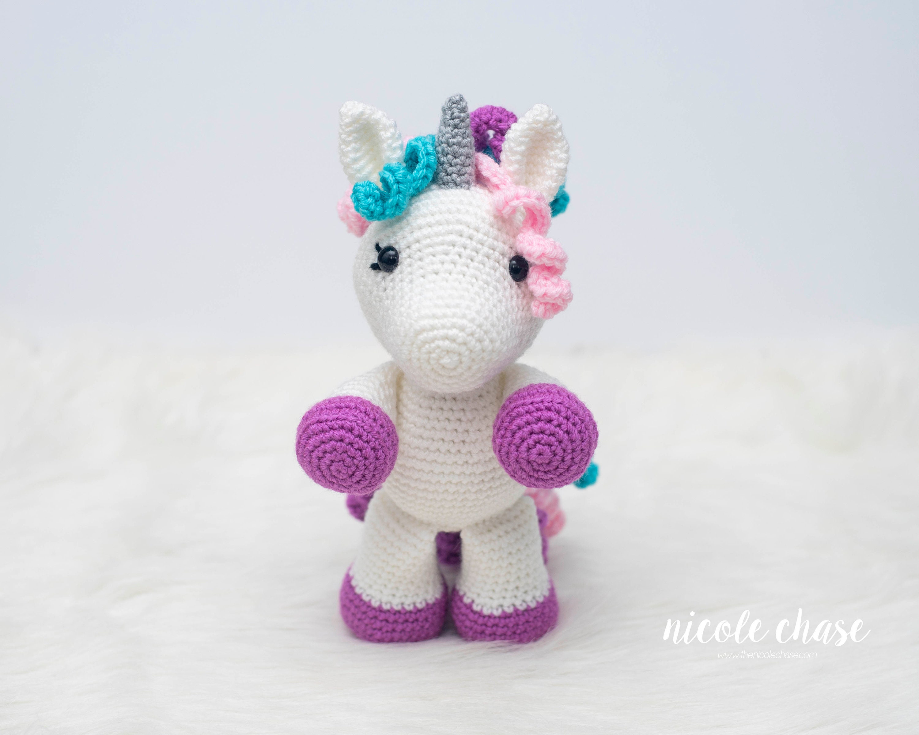 Unicorn pdf amigurumi crochet pattern - DailyDoll Shop