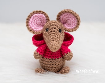 Crochet Pattern PDF Download | Amigurumi Mouse Crochet Pattern, Crochet Mouse