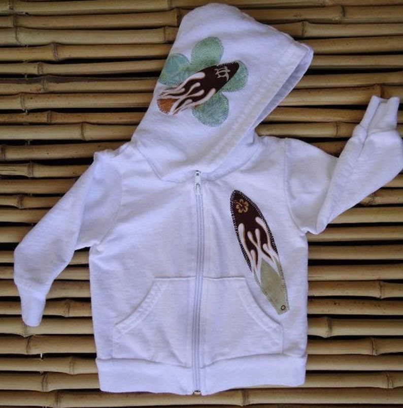 Surfer Girl Hoodie, Surf Sweatshirt, Little Surfer Girl, Baby Shower Gift, Children's Surf