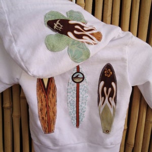 Surfer Girl Hoodie, Surf Sweatshirt, Little Surfer Girl, Baby Shower Gift, Children&#39;s Surf Hoodie, Unisex baby clothing, Surfboard, Surf