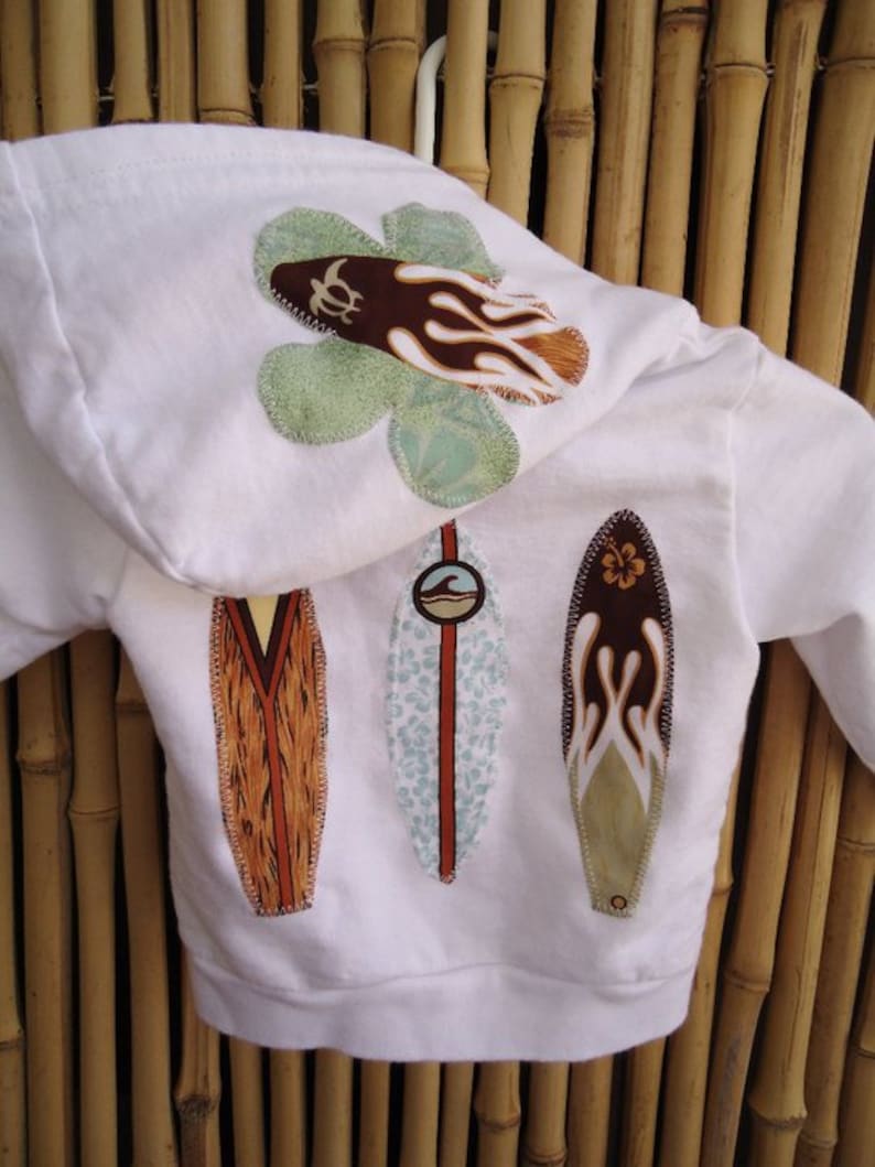 Surfer Girl Hoodie, Surf Sweatshirt, Little Surfer Girl, Baby Shower Gift, Children's Surf