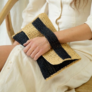 Crochet Clutch Purse. Envelope Crochet Purse. Summer Crochet Bag. Crochet Foldover Clutch. Evening Bag. Fashion Item. Gift For Women's image 1
