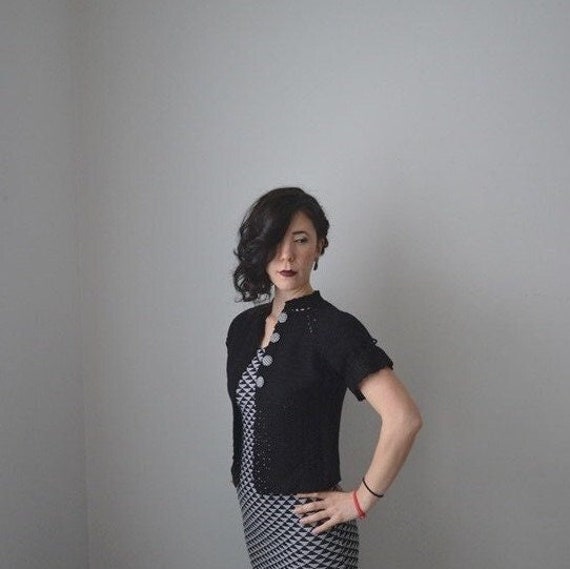 Short sleeve cheap sweater jacket