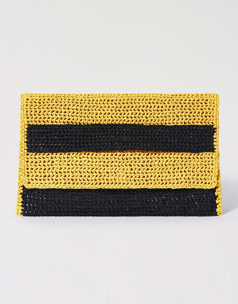 Crochet Clutch Purse. Envelope Crochet Purse. Summer Crochet Bag. Crochet Foldover Clutch. Evening Bag. Fashion Item. Gift For Women's Yellow