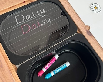 FLISAT/ TROFAST Name - Learn to write table acrylic insert. Sensory play table. Ikea, educational toys leaning - Australian fonts