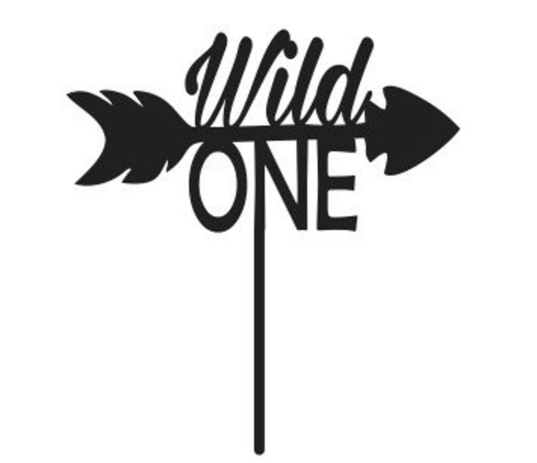 Wild One Cake Topper Bundle SVG PDF FILE - Glowforge, Vector, Cut File ...