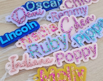 2 Layer Acrylic Bag Tag / Keyring