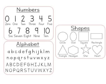 Trace Board Acrylic Bundle SVG PDF FILE - Glowforge, Vector, Cut File, Laser Cut Template, Cricut, Silhouette, Educational learn to write